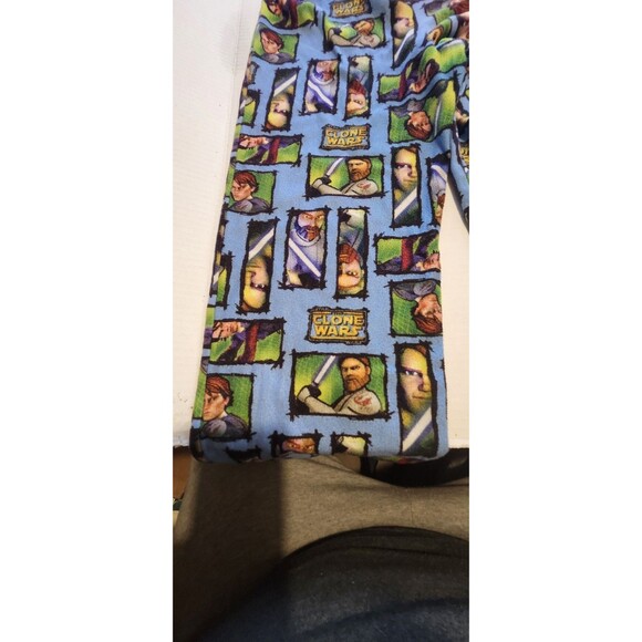Star Wars Clone Wars Pajama Pants Kids Size 10/12 Boys Sleepwear Obi-Wan Anakin - Picture 4 of 7